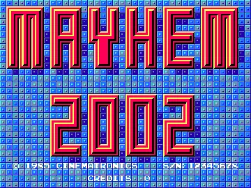 Mayhem 2002 screen shot title